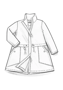Vävd parkas 